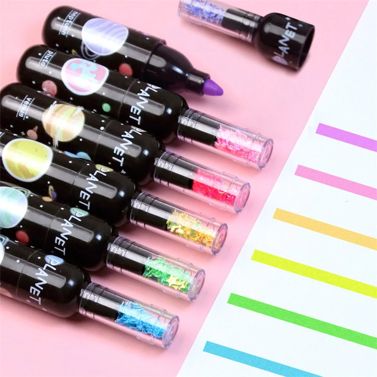 Penyerlah Mini Botol Wain Planet Comel 6pcs