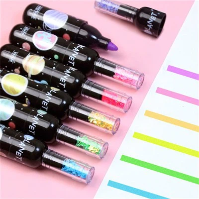 Penyerlah Mini Botol Wain Planet Comel 6pcs