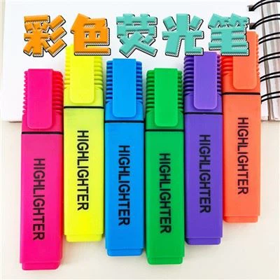 6 Warna Set Candy Color Highlighter Marker Pen